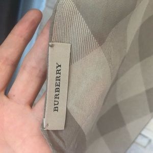 Burberry silk neck scarf.